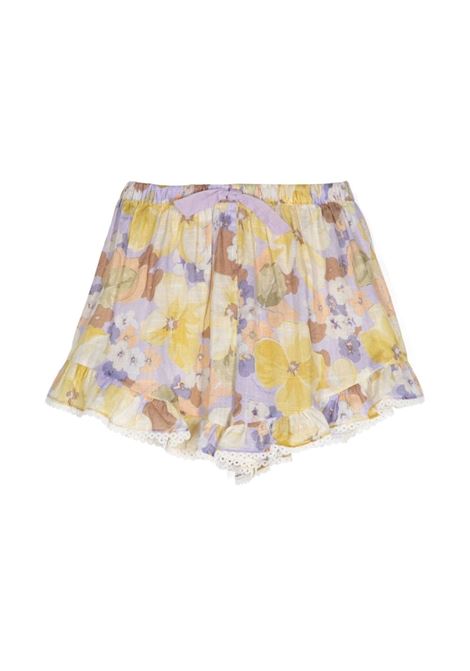 Shorts a fiori ZIMMERMANN KIDS | 9528ASS244PMFL